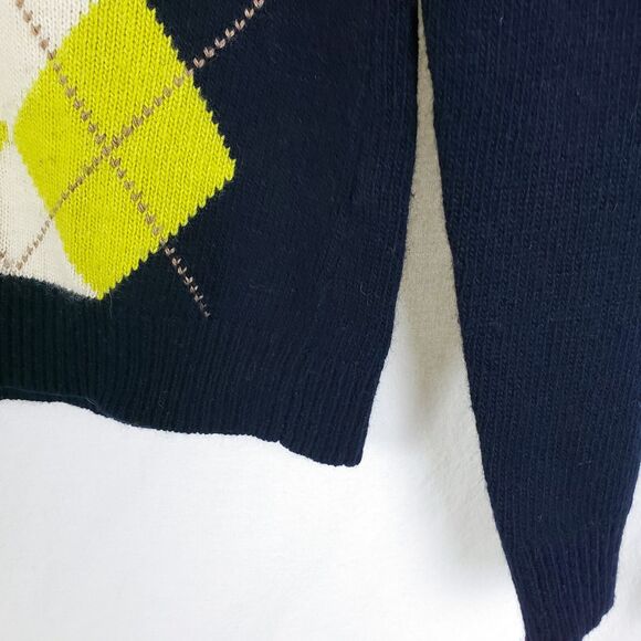 J. Crew Argyle Sweater Lot Womens M Dark Academia Y2K Preppy Old Money - Picture 6 of 12